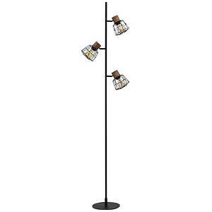 meet powered by PAPERFLOW Happy Stehlampe schwarz, akazie