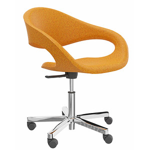 fm Besucherstuhl Elan 4260761571492 orange Stoff, 1 St.