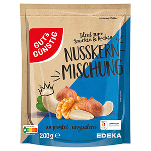 GUT&GÜNSTIG ungesalzen - ungeröstet Nüsse 200,0 g, 1 St.