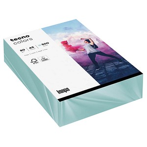 tecno Kopierpapier colors hellblau DIN A5 80 g/qm 500 Blatt tecno Kopierpapier colors hellblau DIN A5 80 g/qm 500 Blatt