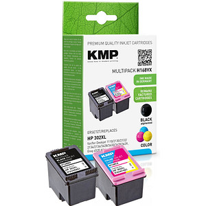 2 KMP H168V schwarz, color Tintenpatronen ersetzen HP 302XL (F6U68AE/F6U67AE) 2 KMP H168V schwarz, color Tintenpatronen ersetzen HP 302XL (F6U68AE/F6U67AE)