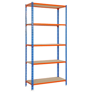 Simonrack Schwerlastregal MADERCLICK PLUS 5/500 458100025201055 blau, orange 100,0 x 50,0 x 200,0 cm