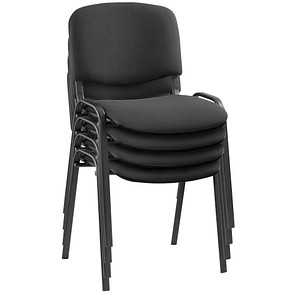 Nowy Styl Besucherstühle Iso ISO BLACK 1.3 C11 schwarz Stoff, 4 St.