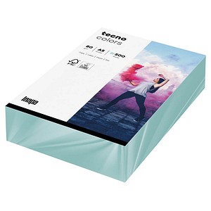 tecno Kopierpapier colors hellblau DIN A5 80 g/qm 500 Blatt tecno Kopierpapier colors hellblau DIN A5 80 g/qm 500 Blatt