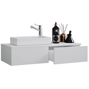 VCM my bath Badmöbel-Set 2-teilig Gudas 914874 weiß 85,0 x 35,0 x 14,0 cm