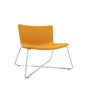 fm Sessel LODUS orange chrom Stoff 86,0 x 72,0 x 80,0 cm, 1 St.