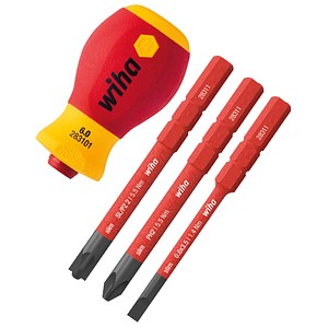 Wiha Schraubendreher-Set slimVario® electric SL/PH/PZ/PlusMinus 41230 4-tlg.