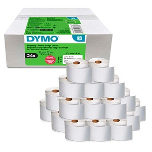 DYMO Etikettenrollen für Etikettendrucker weiß, 54,0 x 101,0 mm, 24 x 220 Etiketten