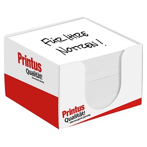 Printus Zettelbox weiß inkl. 700 lose Notizzettel weiß, 1 St.