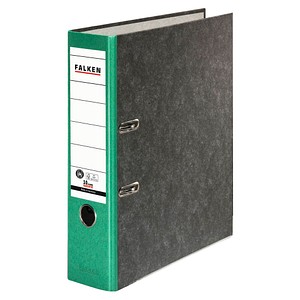 FALKEN Recycling Ordner grün marmoriert Karton 8,0 cm DIN A4, 1 St.