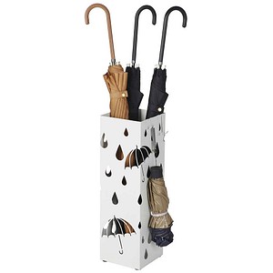 SONGMICS Schirmständer LUC49W weiß, Metall