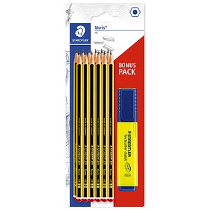 STAEDTLER Noris® Bleistifte HB schwarz/gelb, 1 Set