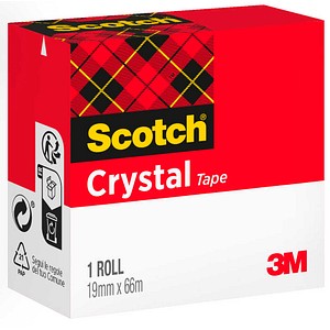 Scotch Crystal Klebefilm kristall-klar 19,0 mm x 33,0 m 1 Rolle