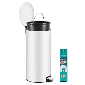 SONGMICS Mülleimer 30,0 l wolkenweiß, 1 St.
