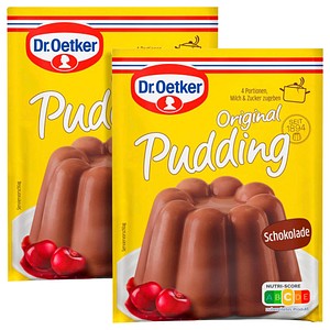 Dr. Oetker Original Schokolade Puddingpulver 2x 44,5 g, 2 St.