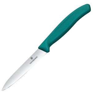 VICTORINOX Küchenmesser  Swiss Classic silber, grün, Klinge: 10,0 cm, 1 St.