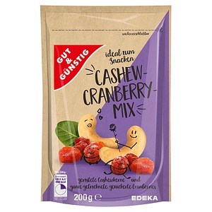 GUT&GÜNSTIG Cashew-Cranberry-Mix Nüsse 200,0 g, 1 St.