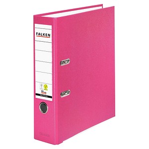 FALKEN Color Ordner pink Kunststoff 8,0 cm DIN A4, 1 St.