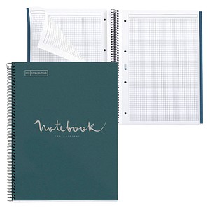 MIQUELRIUS Collegeblock Eco Emotions 1 kariert DIN A4 Innenrand, 1 St.