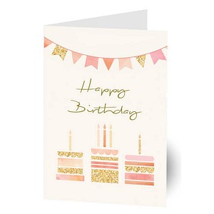LUMA Geburtstagskarte Happy Birthday LU2881 DIN B6, 1 St.
