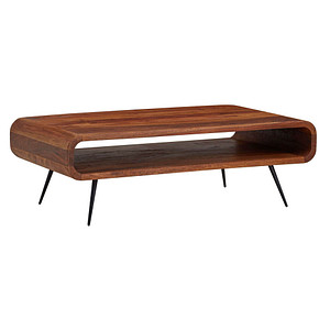 WOHNLING Couchtisch rechteckig Massivholz sheesham 90,0 x 55,0 x 30,0 cm, 1 St.