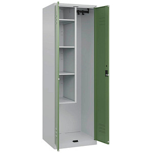 CP Putzmittelschrank Classic Plus 080100-00 S10006 resedagrün, lichtgrau 4 Fachböden 60,0 x 50,0 x 185,0 cm, aufgebaut, 1 St.