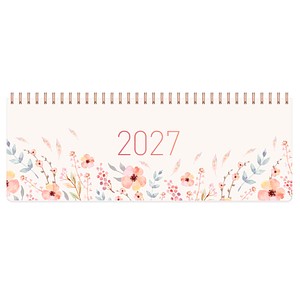 Häfft® Verlag Tischquerkalender Sweet Flowers 2027, 1 St.