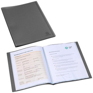 Exacompta Opak Sichtbuch DIN A4, 20 Hüllen schwarz, 1 St.