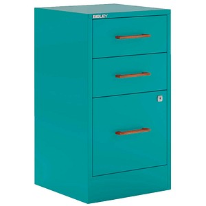 BISLEY Home Home Filer Schubladenschrank aquamarin 3 Schubladen 41,3 x 40,0 x 67,2 cm, 1 St.