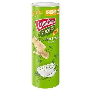 Crunchips Stacker Sour Cream Chips 175,0 g, 1 St.