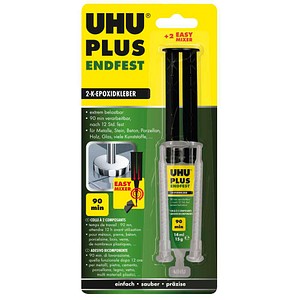 UHU PLUS SCHNELLFEST 2 Komponenten-Kleber 15,0 g, 1 St.