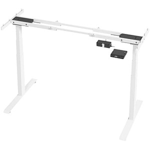 BaseLite elektrisch höhenverstellbares Schreibtischgestell weiß ohne Tischplatte, T-Fuß-Gestell weiß 106,5 - 176,5 x 50,0/74,0 cm