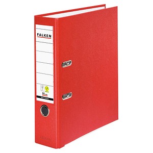 FALKEN Color Ordner rot Kunststoff 8,0 cm DIN A4, 1 St.