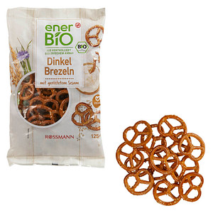 enerBiO Bio Dinkel Brezeln Gebäck 125,0 g, 1 St.