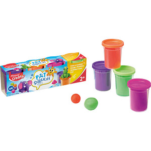Maped® Creativ Knete Zusatzfarben farbsortiert, 4 Dosen je 114,0g