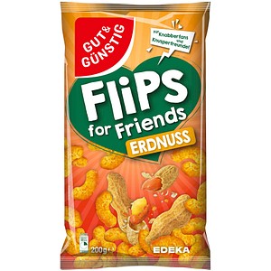 GUT&GÜNSTIG Erdnussflips Chips 200,0 g, 1 St.