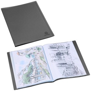 Exacompta Opak Sichtbuch DIN A4, 40 Hüllen schwarz, 1 St.