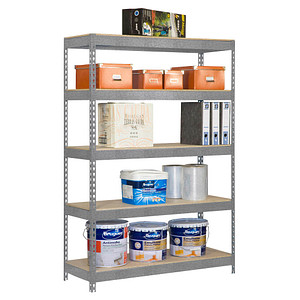 Simonrack Schwerlastregal KIT BRICOFORTE 1204-5 CHIPBOARD 778100040201245 verzinkt 120,0 x 45,0 x 200,0 cm