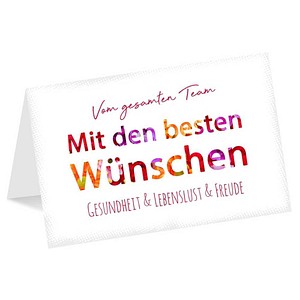 LUMA Geburtstagskarte Vom gesamten Team LU2471 DIN B6, 1 St.