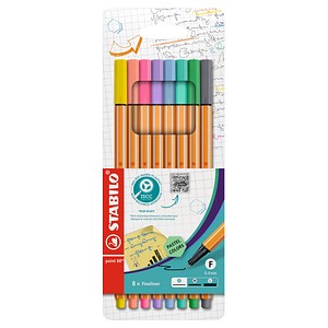 STABILO Point 88 Fineliner farbsortiert 0,4 mm, 8 St.