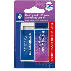 STAEDTLER Radiergummi Mars plastic farbsortiert, 2 St.