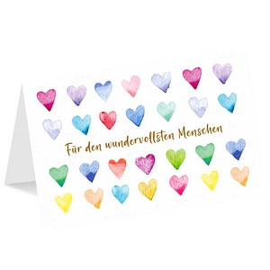 LUMA Grußkarte Für den wundervollsten Menschen LU2778 DIN B6, 1 St.