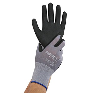 HYGOSTAR unisex Arbeitshandschuhe Ergo Flex grau Größe 8, 12 Paar