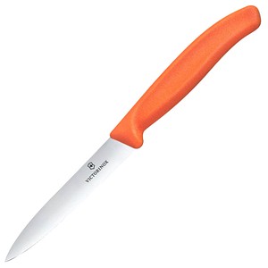 VICTORINOX Küchenmesser  Swiss Classic silber, orange, Klinge: 10,0 cm, 1 St.