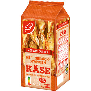 GUT&GÜNSTIG Gebäckstangen Käse Gebäck 150,0 g, 1 St.