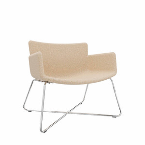 fm Sessel LODUS sand chrom Stoff 86,0 x 72,0 x 80,0 cm, 1 St.
