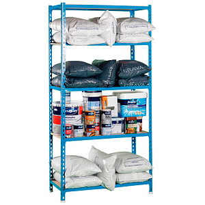 Simonrack Schwerlastregal MADERCLICK 8435104907849 blau 90,0 x 40,0 x 180,0 cm