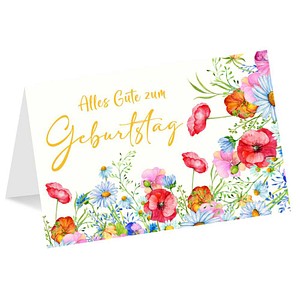 LUMA Geburtstagskarte Blumenwiese LU2786 DIN B6, 1 St.