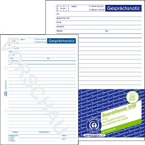 AVERY Zweckform Gesprächsnotiz Formularbuch 1210, 1 St.