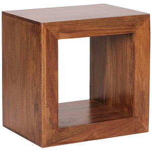 WOHNLING Beistellregal sheesham 33,0 x 44,0 x 44,0 cm, 1 St.